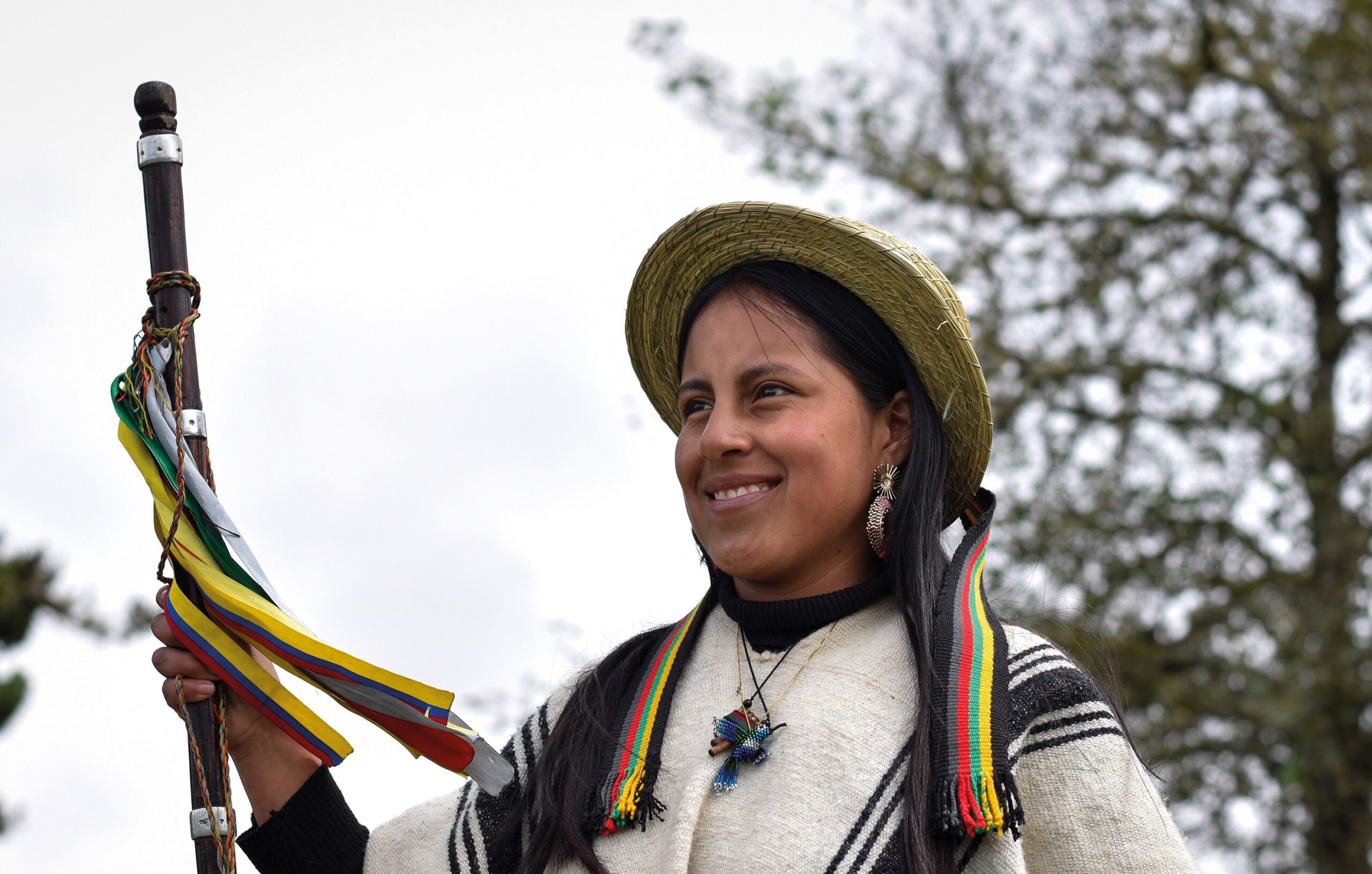 Gobernadora estudiantil, juventud y liderazgo del pueblo Totoróez; Foto: Yesid Poche Chacue, 2025.